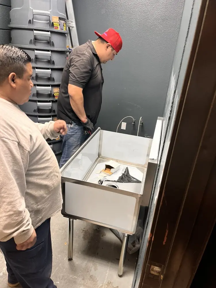 Commercial plumbing and sink installation in Herlong